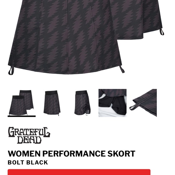 Grateful Dead Activewear Skort - Picture 5 of 8